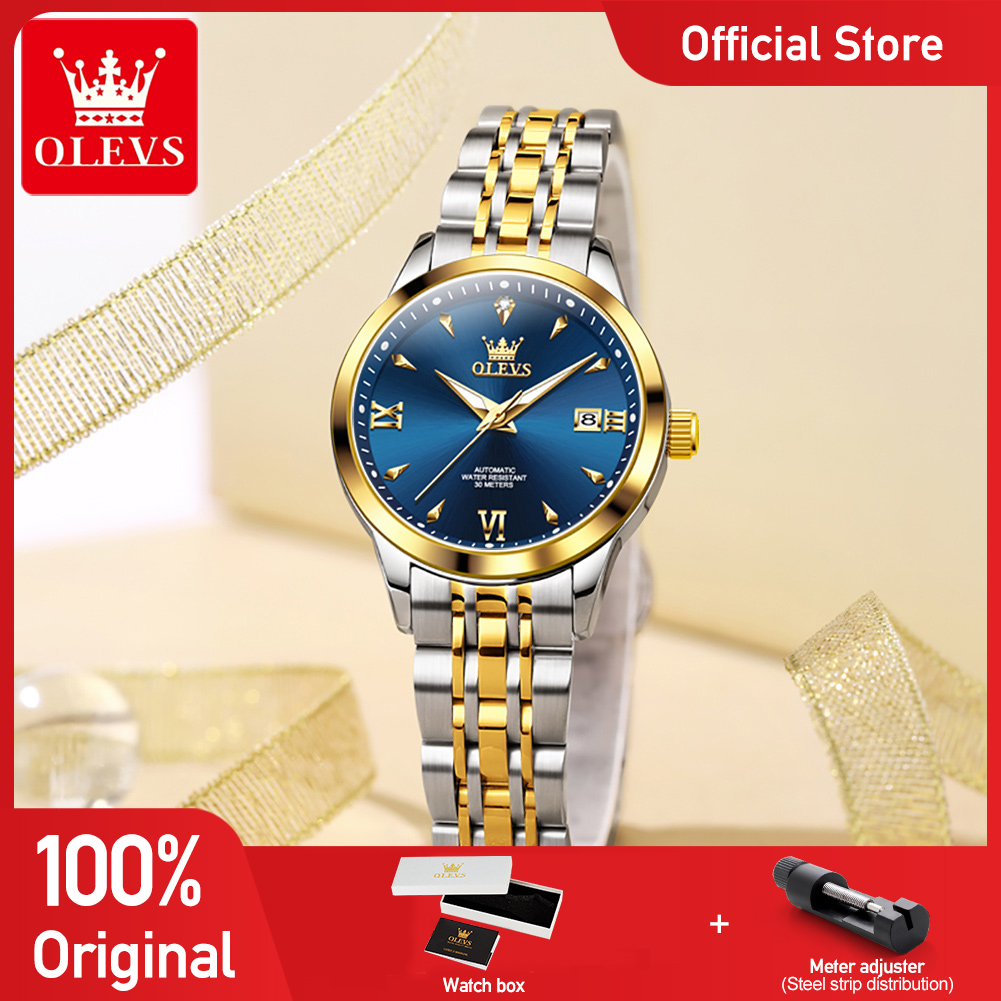 Luxury Watch Moon Phase - OLEVS 9956 Womens Watch Luxury Brand