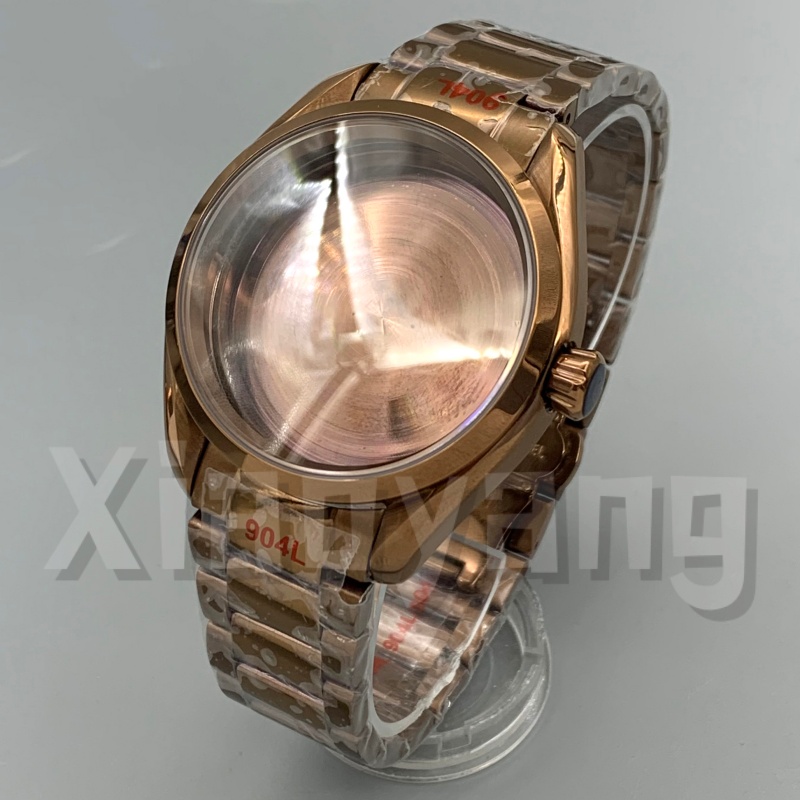 40MM NH35 Polish Bezel Rose Br - Bronze Case Watch review and price