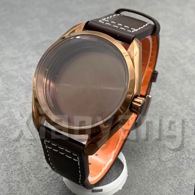 40MM NH35 Polish Bezel Rose Br - Bronze Case Watch review and price