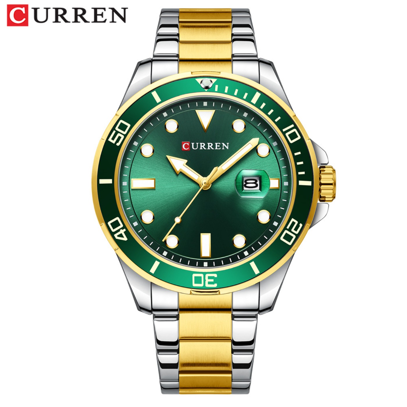 CURREN New Green Water Ghost S - Luxury Quartz Watch Brands review and price