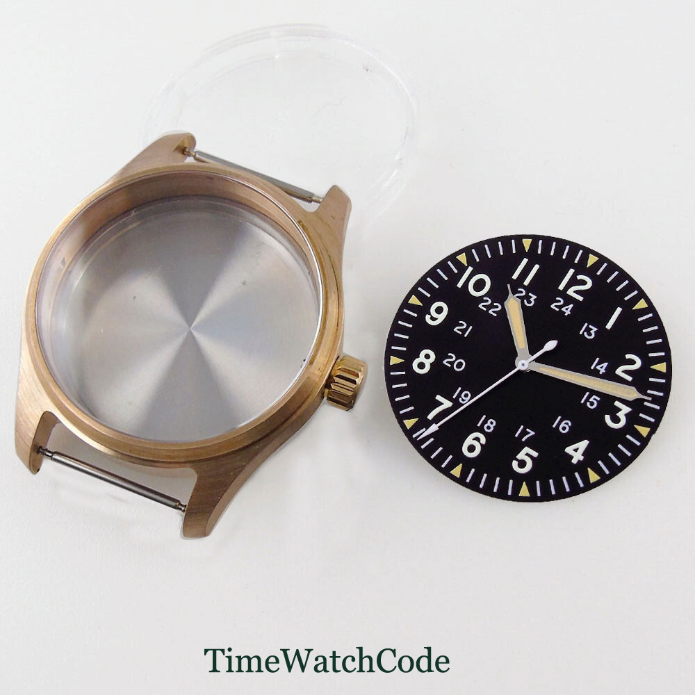 39mm Pilot Diver Watch Case So - Bronze Case Watch review and price