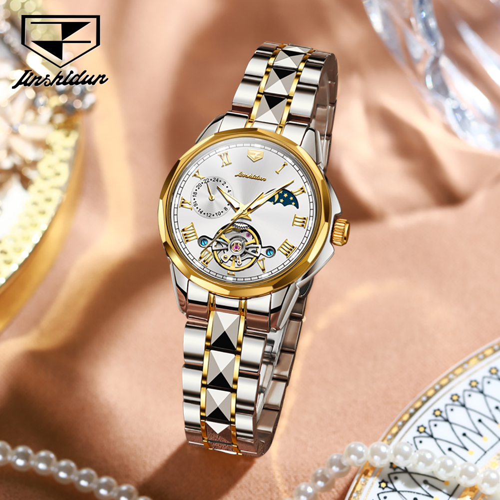 JSDUN 8937 Ladies Watches Auto - Luxury Watch Moon Phase review and price