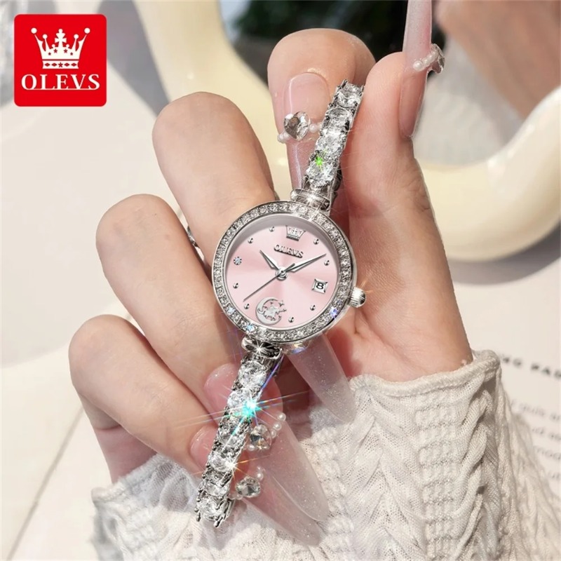 OLEVS Women Watches Jewellery  - Luxury Watch E Jewellery review and price