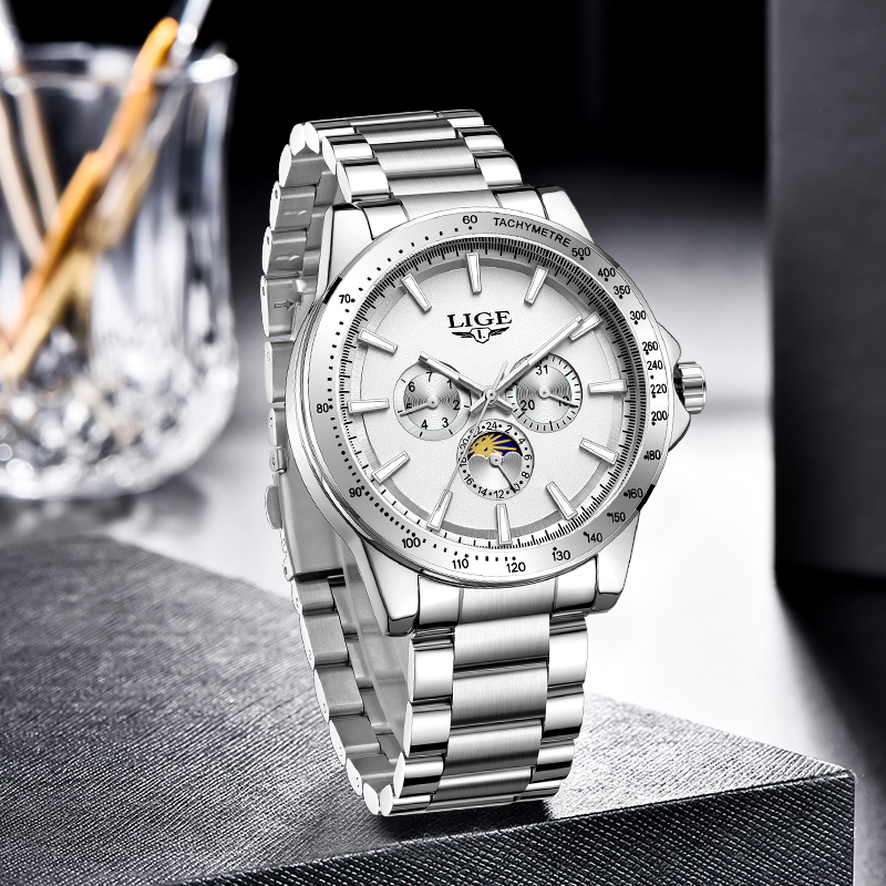 LIGE Top Brand Luxury Quartz M - Luxury Quartz Watch Brands review and price
