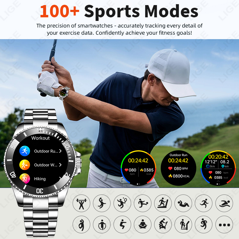 LIGE Business Smart Watch Men  - Luxury Watch In The World review and price