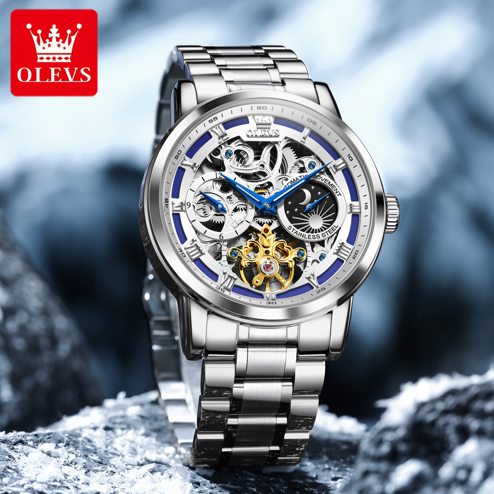 OLEVS 6670 Original Man Watch  - Luxury Watch Moon Phase review and price