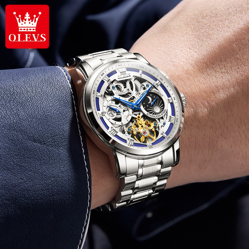OLEVS 6670 Original Man Watch  - Luxury Watch Moon Phase review and price