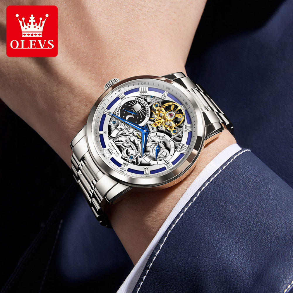 OLEVS 6670 Original Man Watch  - Luxury Watch Moon Phase review and price