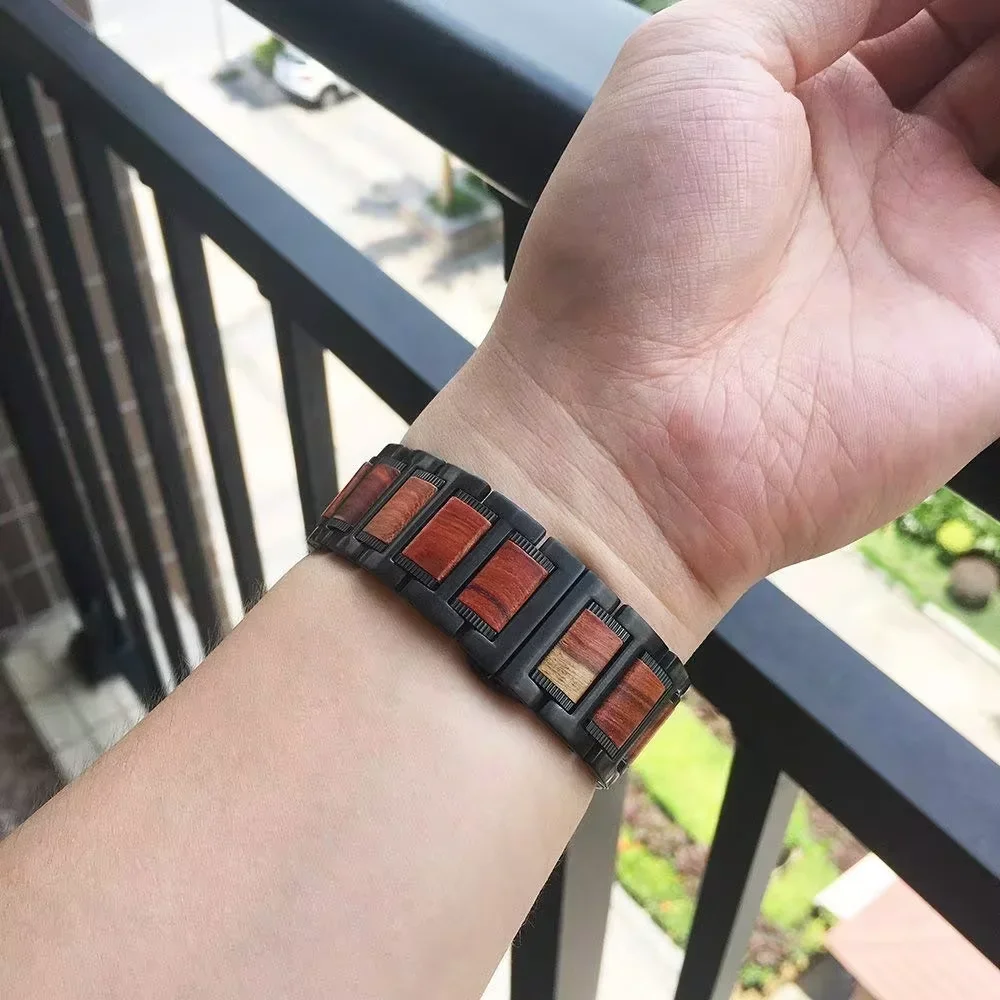 Luxury Rosewood+Metal Strap Fo - Luxury Watch Galaxy review and price