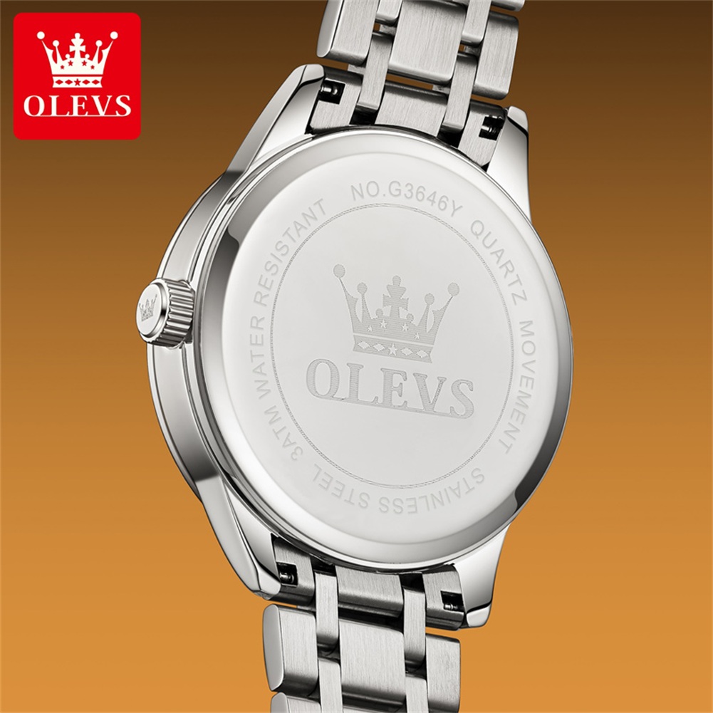 OLEVS Moon Phase men's watches - Luxury Quartz Watch Brands review and price