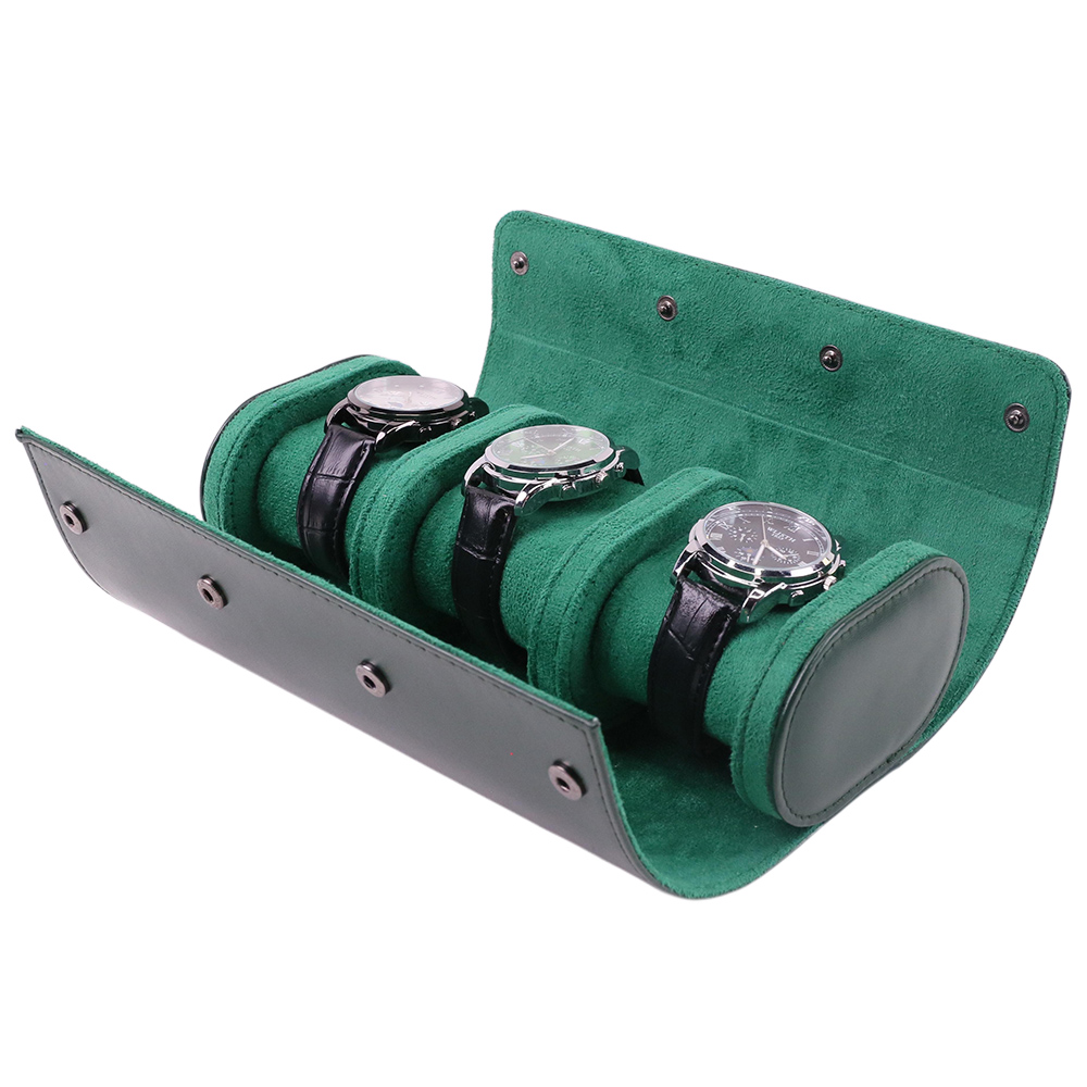 Luxury Portable 3 Slots PU Lea - Luxury Watch Case Travel review and price
