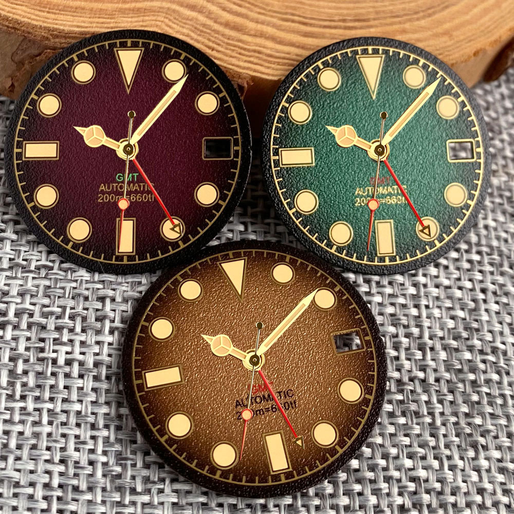 Luminous Brown Green 29mm Watc - Luxury Watch Face review and price