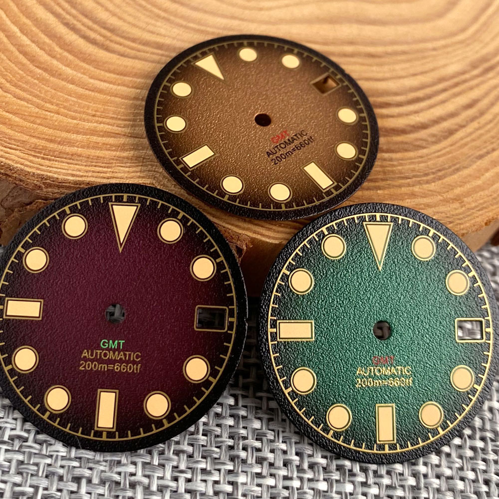 Luminous Brown Green 29mm Watc - Luxury Watch Face review and price