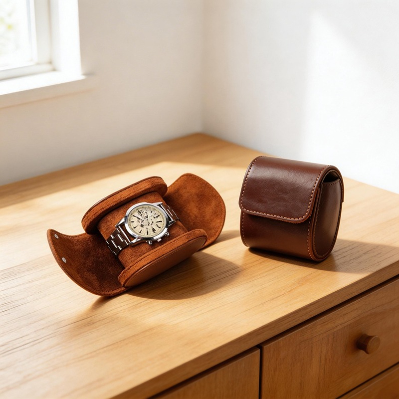 Luxury Brown Color Portable Me - Luxury Watch Case Travel review and price