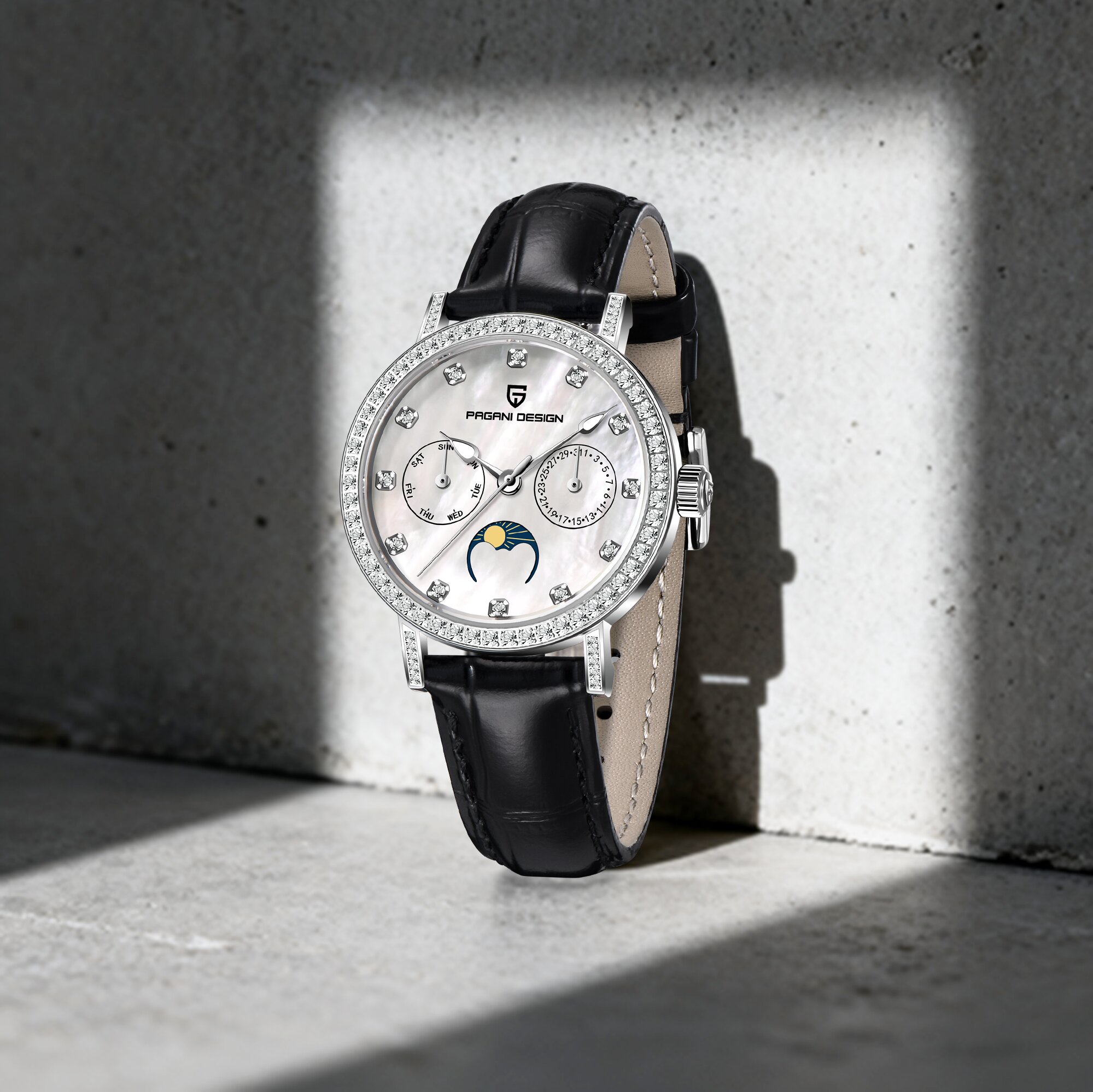 PAGANI DESIGN Elite Luxury Lad - Luxury Watch Moon Phase review and price