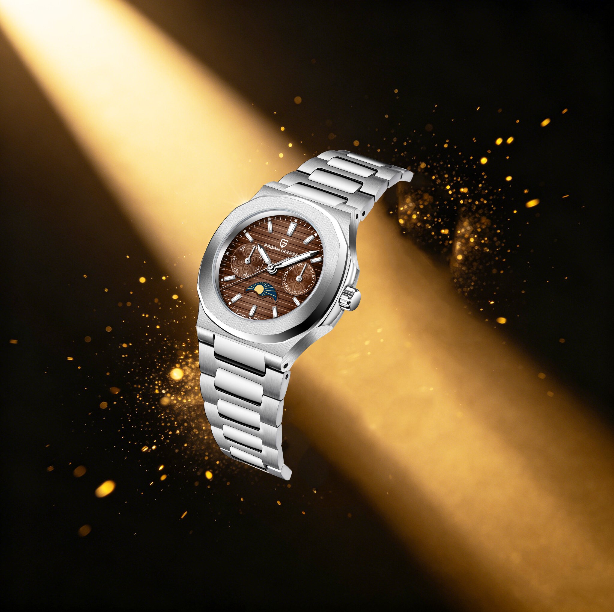 PAGANI DESIGN Simple High-End  - Luxury Watch Moon Phase review and price