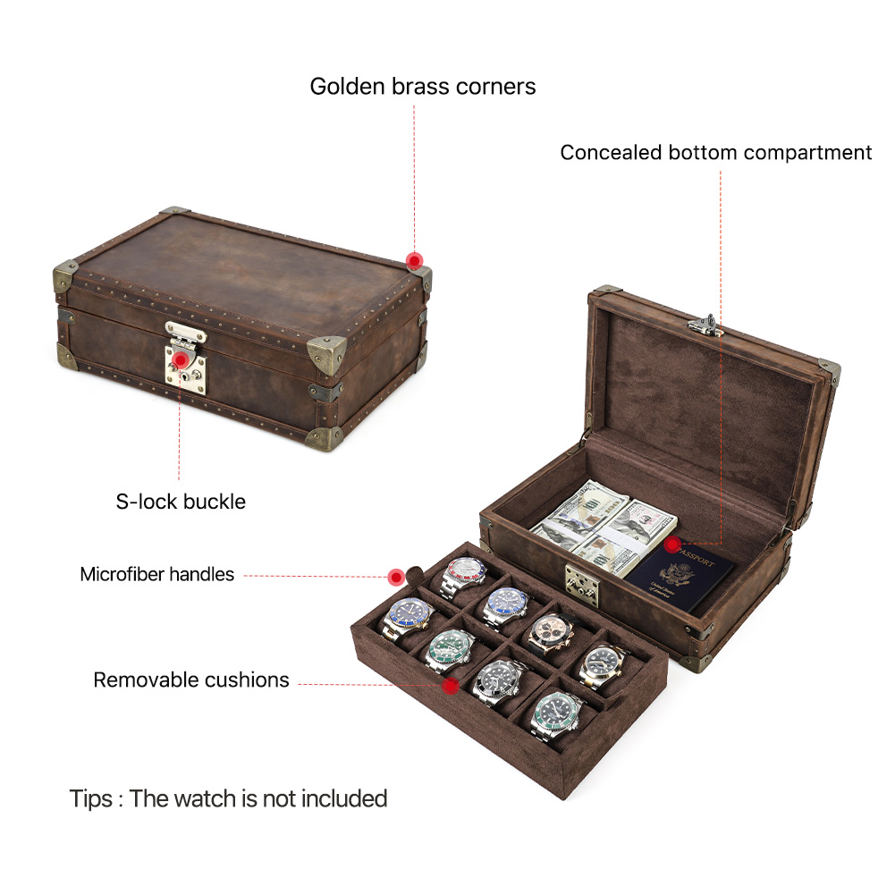 Luxury Genuine Leather 8 Slots - Luxury Watch E Jewellery review and price