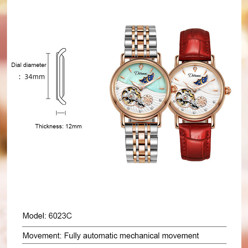 Lady Automatic Mechanical Watc - Luxury Watch Moon Phase review and price