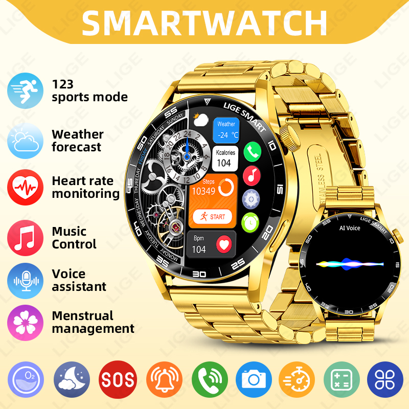 LIGE Luxury Smart Watch For Ma - Luxury Watch In The World review and price