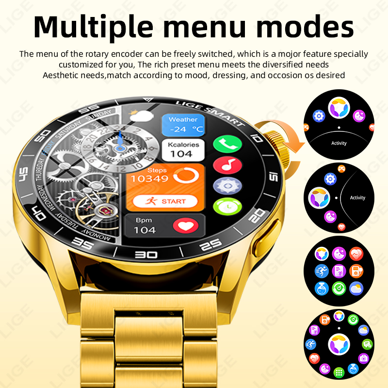 LIGE Luxury Smart Watch For Ma - Luxury Watch In The World review and price
