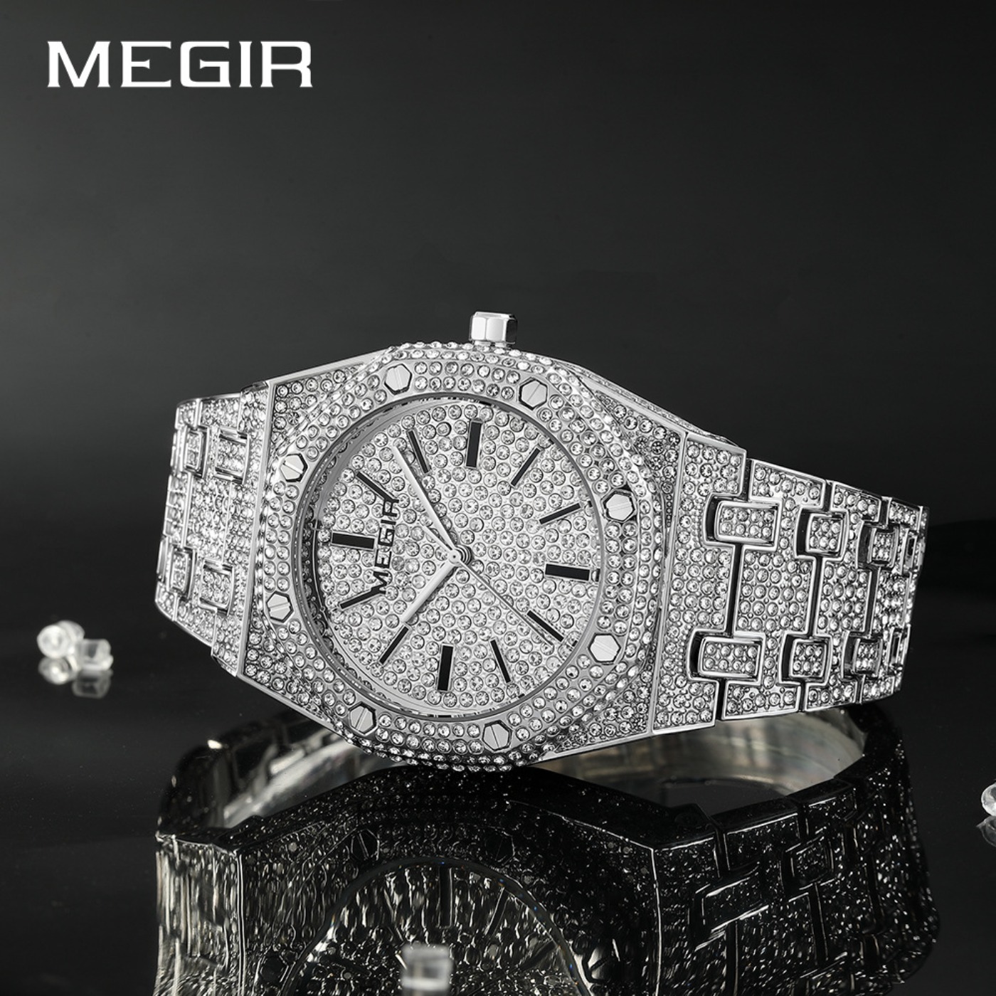 MEGIR Luxury Quartz Rhinestone - Luxury Quartz Watch Brands review and price