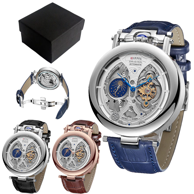 DIFFUL Luxury Big Skeleton Dia - Tourbillon Movement Watch review and price