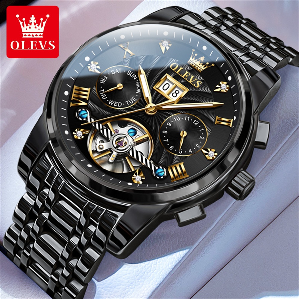 OLEVS Classic Men's Watches To - Tourbillon Movement Watch review and price