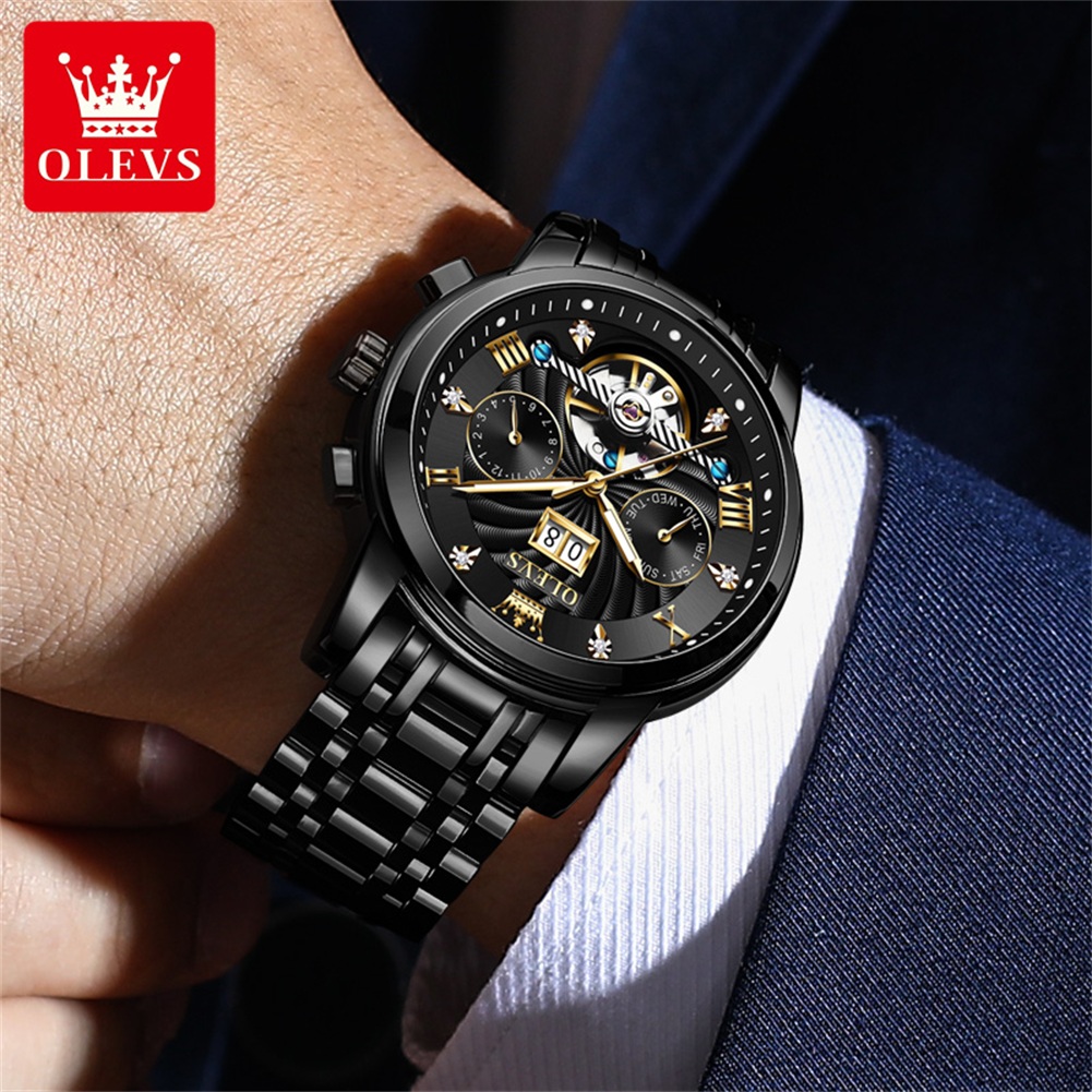 OLEVS Classic Men's Watches To - Tourbillon Movement Watch review and price
