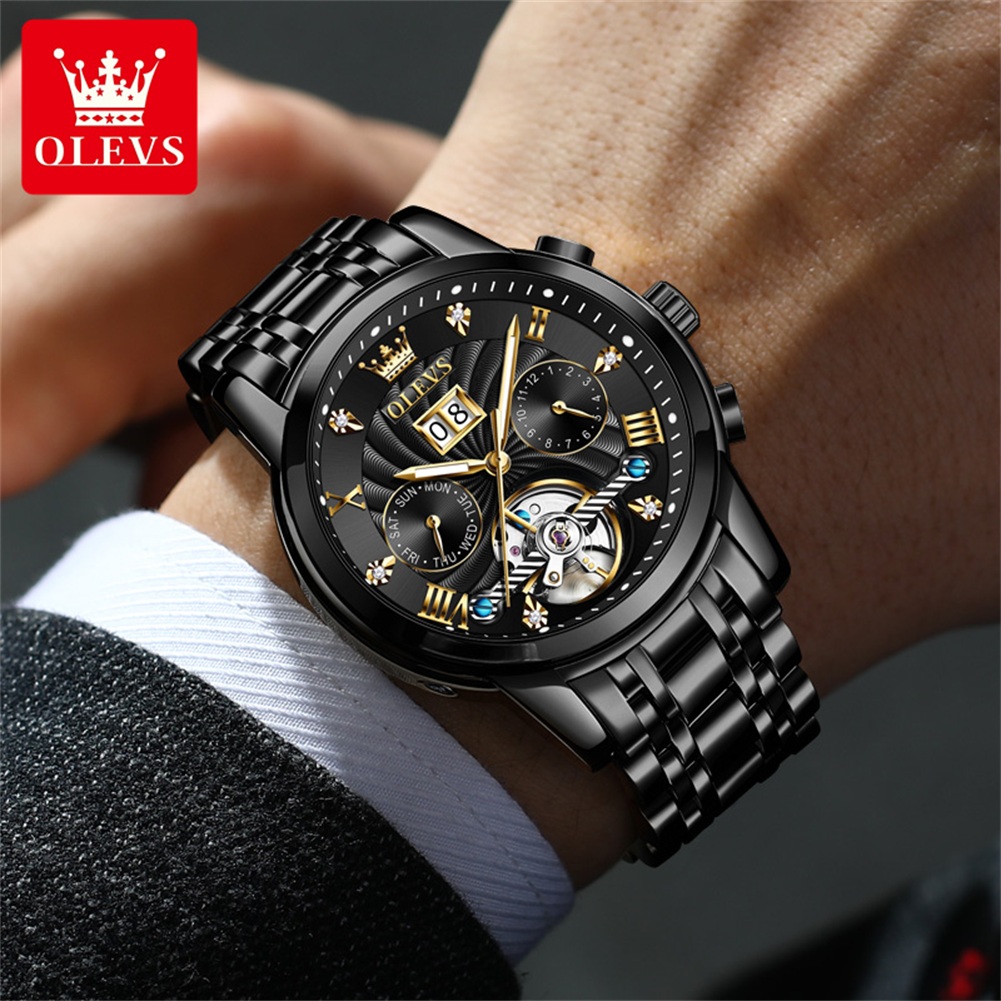 OLEVS Classic Men's Watches To - Tourbillon Movement Watch review and price