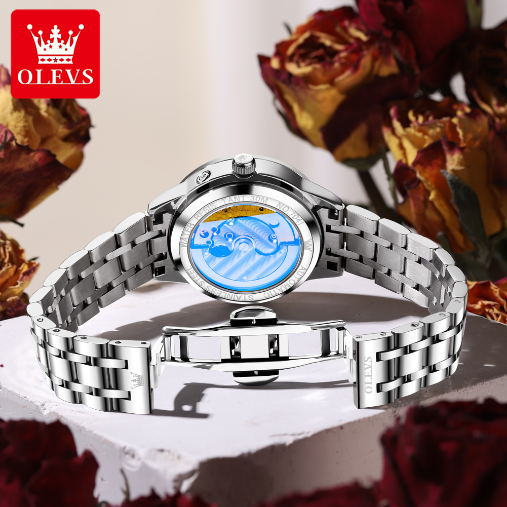 OLEVS 7041 Elegance Moon Phase - Luxury Watch Moon Phase review and price