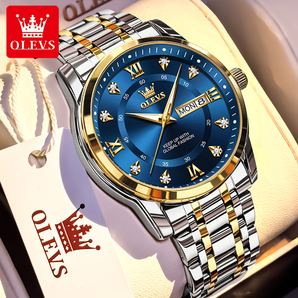OLEVS Brand Fashion men's watc - Luxury Quartz Watch Brands review and price