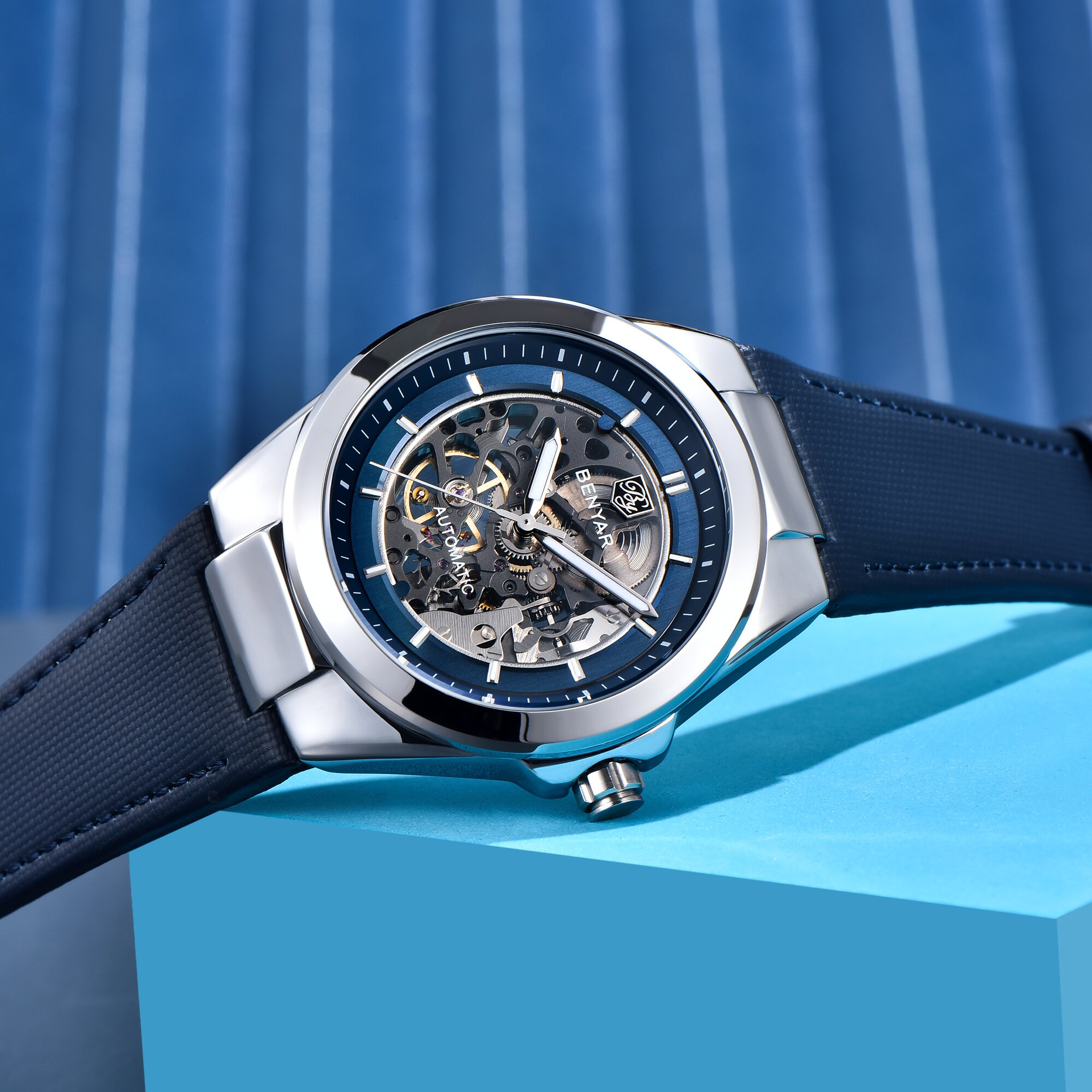 BENYAR Luxury Mens Automatic B - Tourbillon Movement Watch review and price