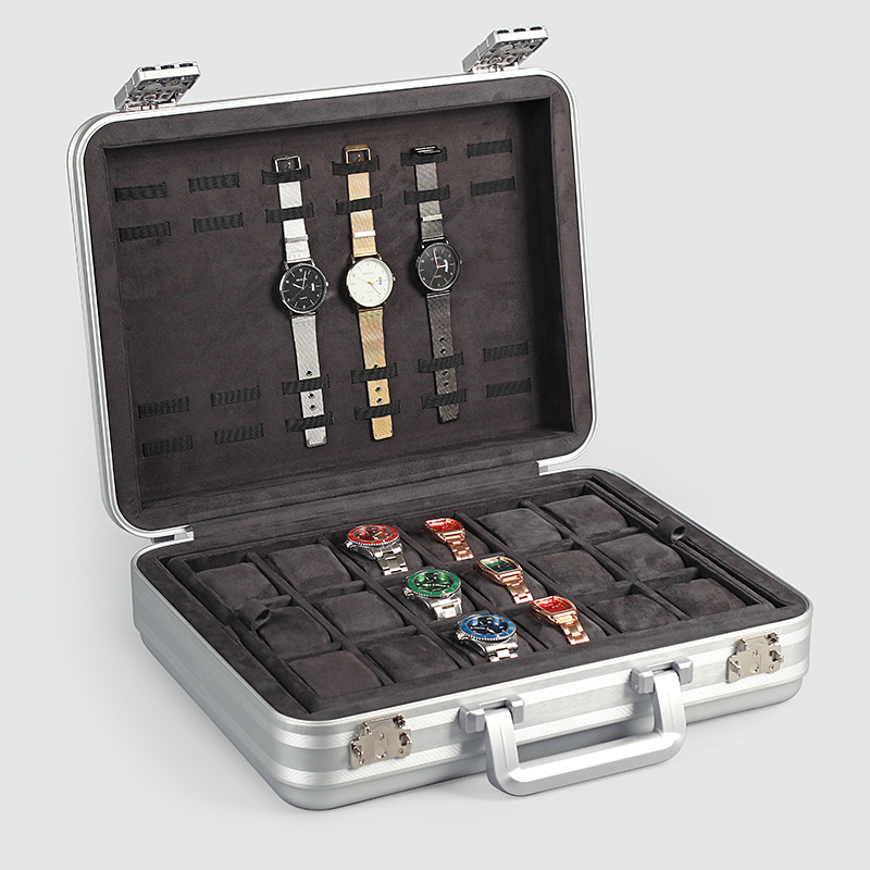 Aluminum Luxury Watch Box Larg - Luxury Watch Case Travel review and price