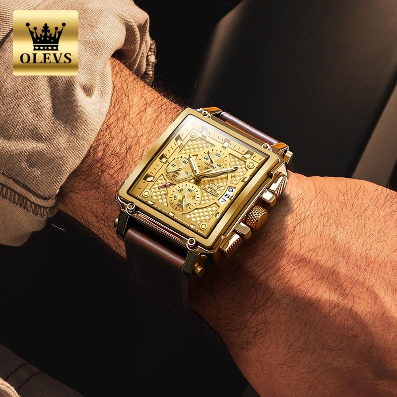 OLEVS Brand Mens Watches Water - Luxury Quartz Watch Brands review and price