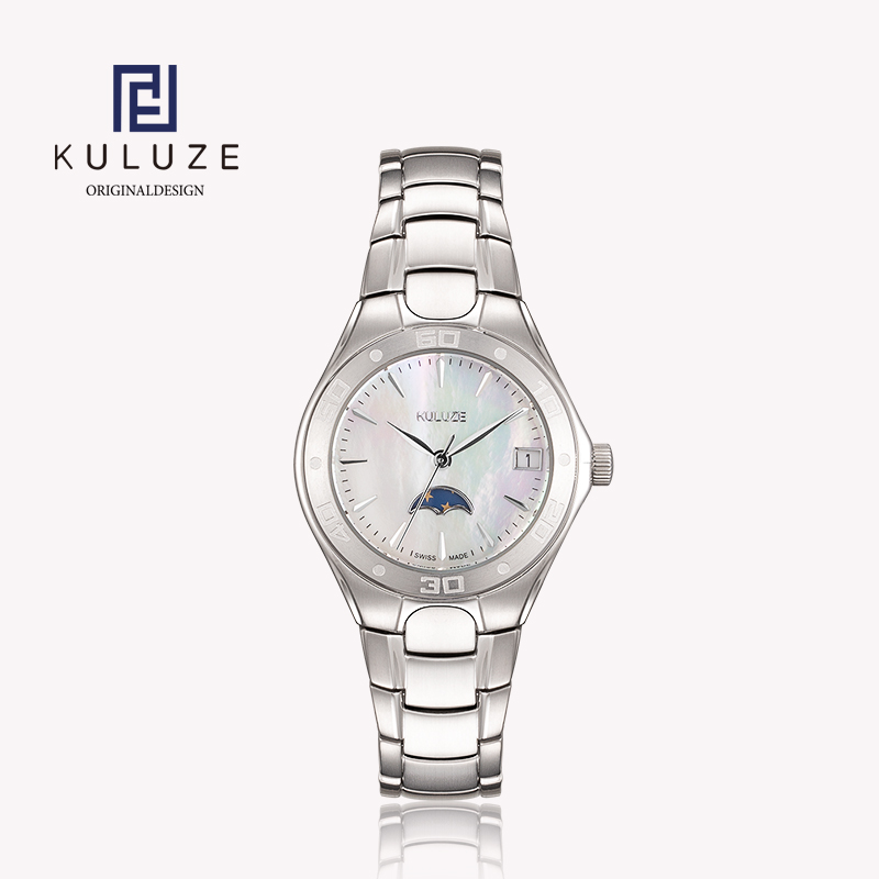 KULUZE Titanium Lady Watch Swi - Luxury Watch Moon Phase review and price